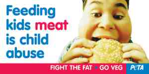feeding kids meat is child abuse advert