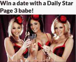 win a date page 3 advert