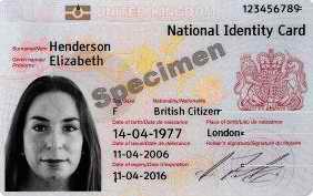UK ID Card 2009